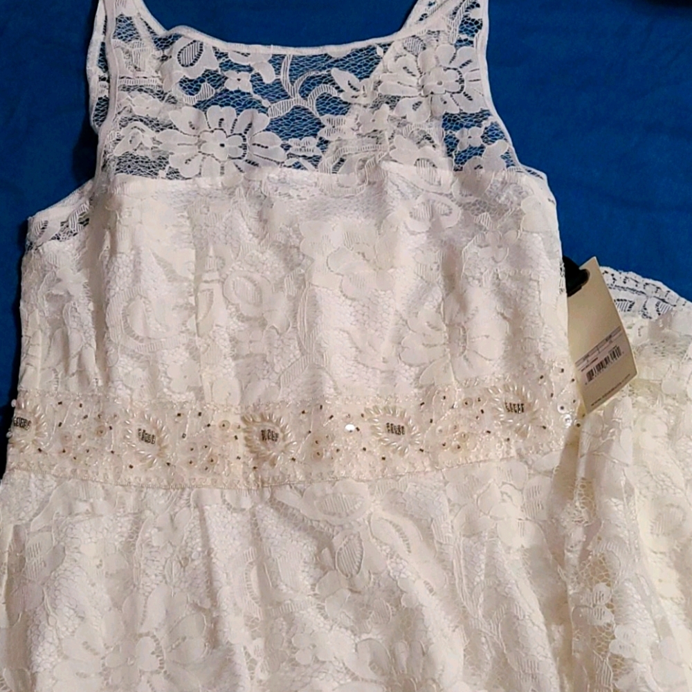 BB dakota ivory floor length dress